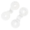 100pcs Shade Cloth Plastic Clips Round Fixing Clips for Greenhouse