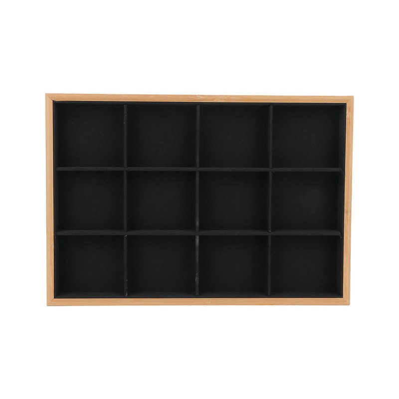 12 Grid Jewelry Tray Soft Elegant Appearance Strong Light Weight