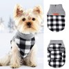 Dog Sweater for Samll Dog Fleece Plaid Dog Vest Warm
