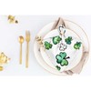 Yibeas Watercolour and Ink Shamrocks Cloth Napkins Set of 4