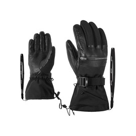 Ziener Gallinus AS PR DCS Men's Ski Gloves, Winter Sports, Waterproof, Breathable, Very Warm, Black, 11
