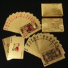 RedBeryl Gold Plastic Playing Cards with Exclusive Case (Gold Euro)
