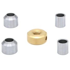 Rotur 2 Cones, 2 Spacers & 1 Brass Nut Set - Rotur Pen Mandrel Spares
