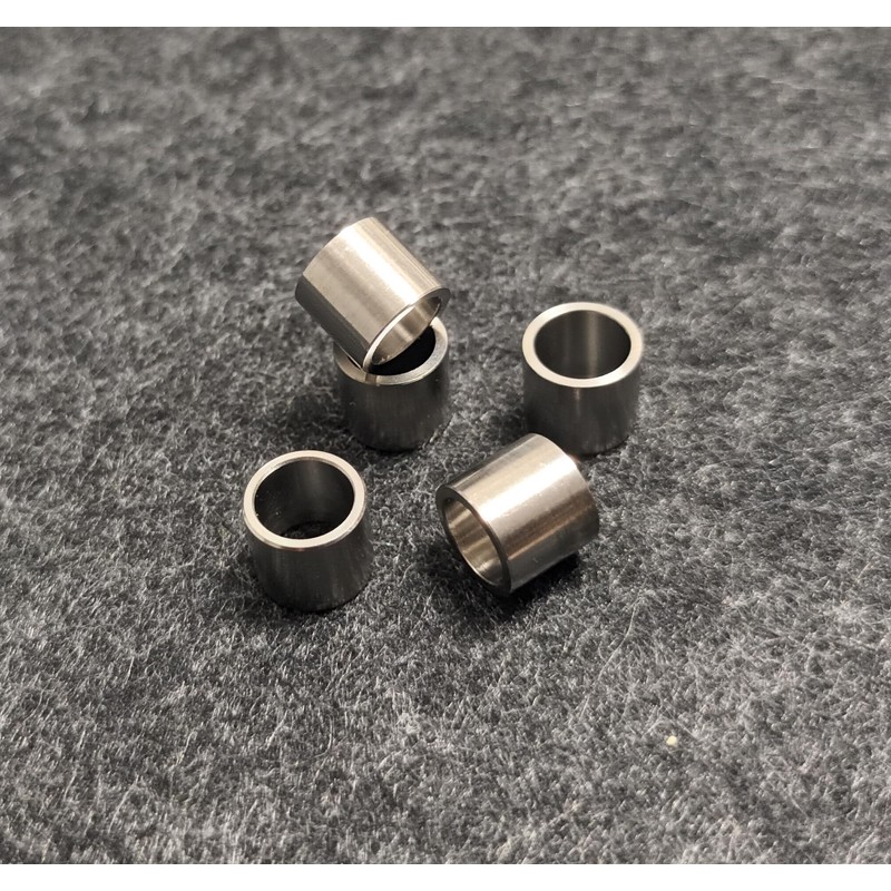 Dunn's titanium ferrules for snooker cues. Alloy TC4, threadless, easy
