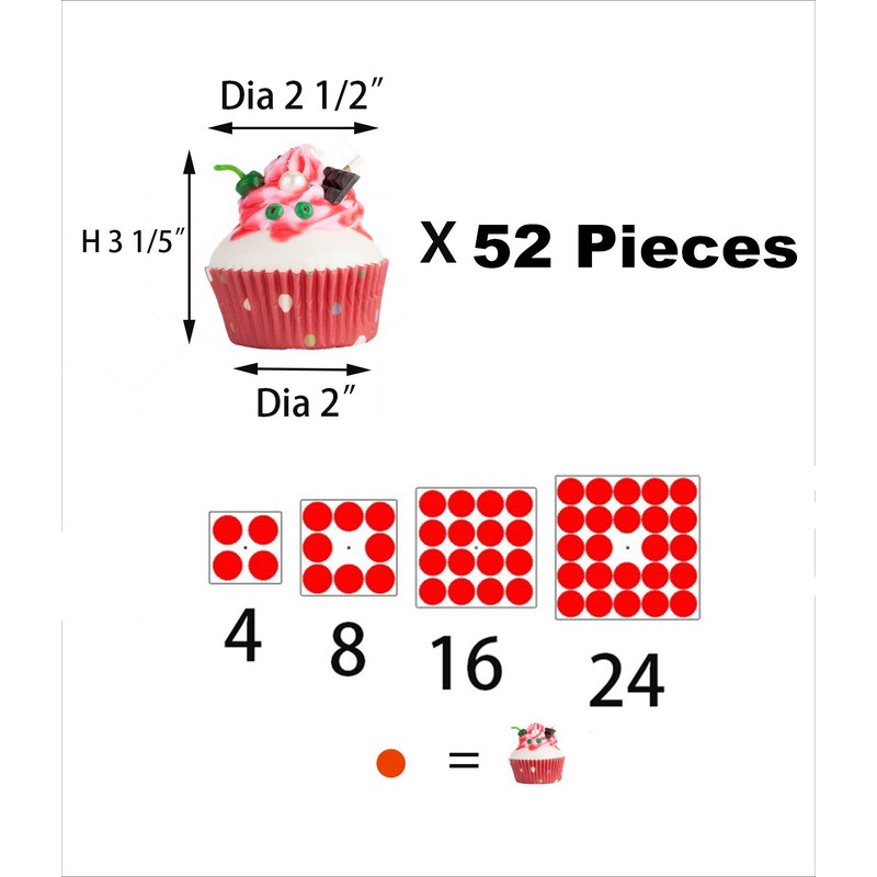 YestBuy 4 Tier Cupcake Stand, Acrylic Cupcake Tower Stand, Premium