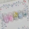 White floral handmade nail tips - Almond S / 화이트