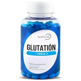 GLUTATION | NatGel Glutation Liposomal con Omega 3 | Potente Antioxidante, Refuerza el Organismo - Alta Absorcion y Pureza | 90 Softgels