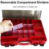 Fishing Tackle Box Portable Double Sided Fishing Lure Organizer Adjustable