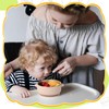 Nuogo 6 Pcs Stainless Steel Baby Bowls with Removable Silicone