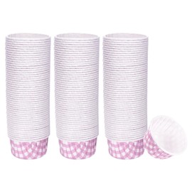 HARFINGTON 150 Pcs Standard Cupcake Liners Cupcake Cups Disposable Oven Safe Baking Pastry Cups for Party, Wedding, Pink