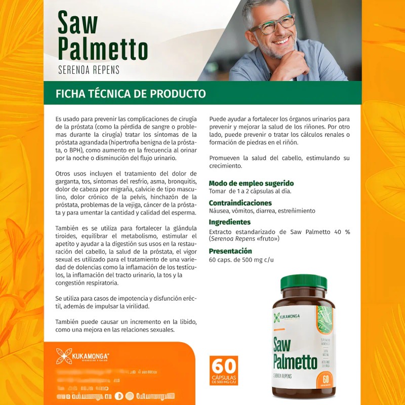 ProstaPalmetto® – Salud Prostática Natural 1000mg