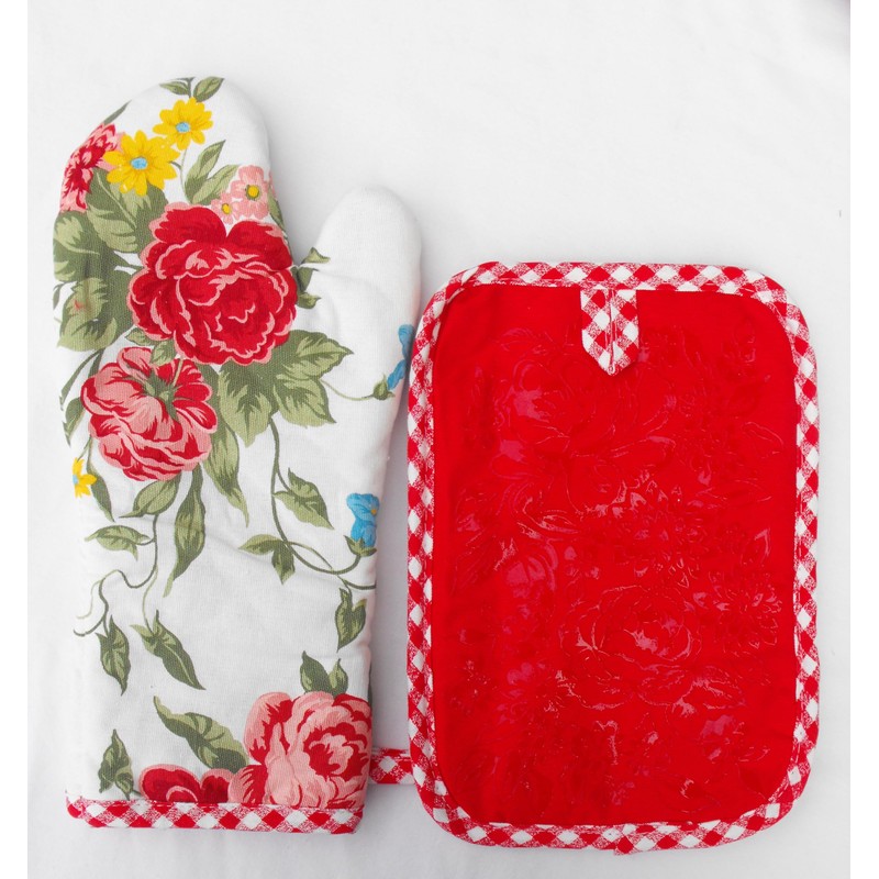 SWEET ROSE - RED GINGHAM - DOUBLE THICK/FULL CROCHET TOP