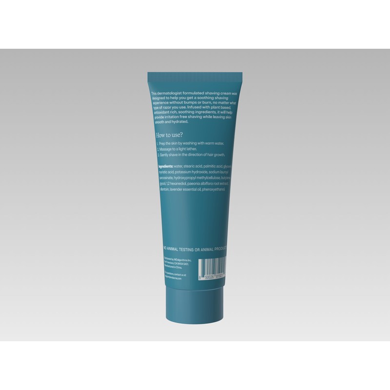 MDacne Shaving Cream for Acne-Prone Skin, 2 Pack, Soothing, Oil-Free,