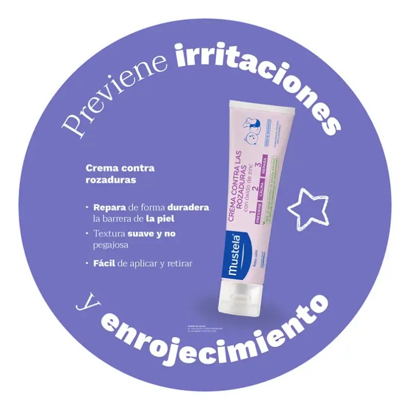 Mustela Crema Contra Rozaduras 123 Bebé 54gr