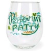 C.R. Gibson ''Peppermint Patty'' Acrylic Stemless Wine Glass, 12 oz