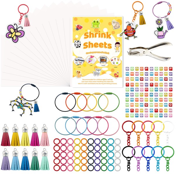 YONOVO 89Pcs Shrink Plastic Sheets Kit, 8 Pcs Clear Heat