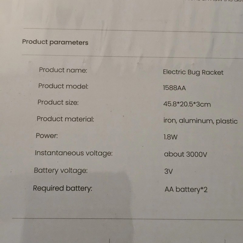 Gaiatop 2-Pack Electric Fly Swatter Handheld Mosquito Killer Bug Racket