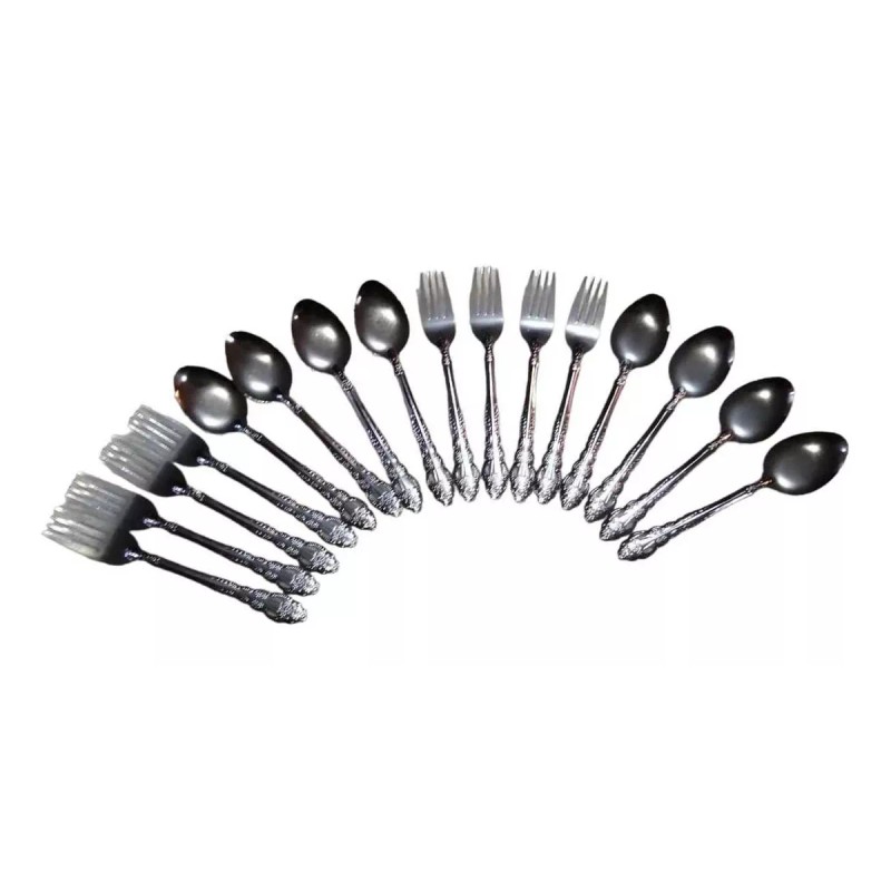 Konnig Juego De Cucharas Soperas Y Tenedores, 36pzs De Acero