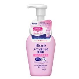 Kao Moist Adhesive Foam Face Wash that Removes Biore Makeup, 5.3 fl oz (160 ml)