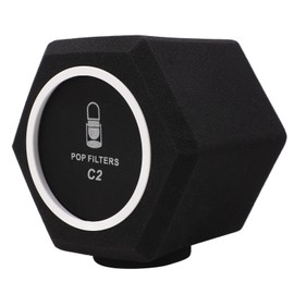 C2 Microphone Sponge Cover Microphone Windscreen Professional Microphone Recording Isolation Booth Filter for Microphone