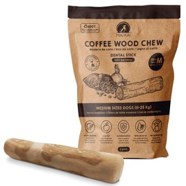 MAIKAI Kaffeholz für Hunde M 1 Stück - Natürliches Hundespielzeug - Die Alternative zu Kauknochen- Ideal für Große Rassen 25-45 kg - Kauspielzeug - Lindert Ängste - Beseitigt Zahnstein