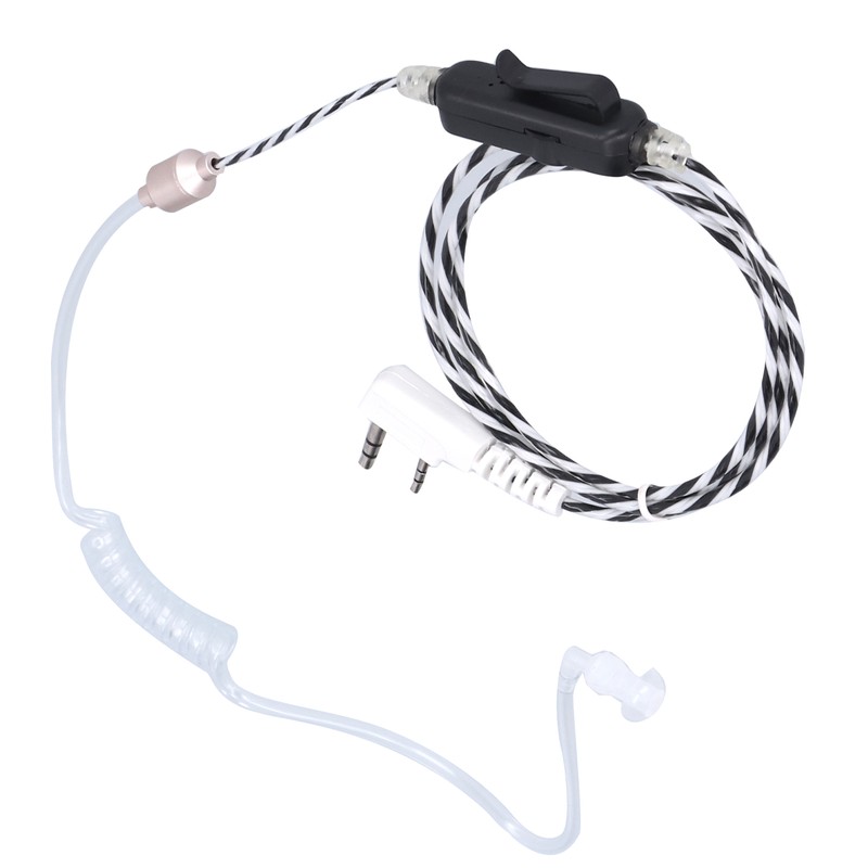 Walkie Talkie Earphone Adjustable Volume Acoustic Tube KHead for BaoFeng