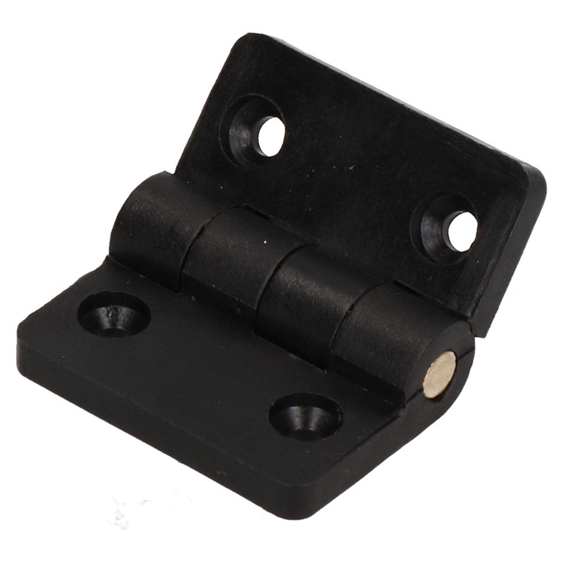 4 Pack Black Polymide Hinge Reinforced Plastic 40x48mm Italian Made