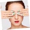 Vaguelly 3 Boxes Patrick Day Nail Art Charms Clover Nail