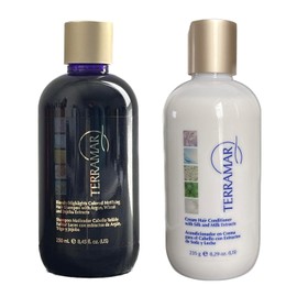 TERRAMAR | Kit capilar cuidado y protección del color | Shampoo Matizador 250 ml + Acondicionador en crema 235 g