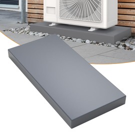 LBG Products Mini Split Pad,Equipment Pad 38" x 18" x 3" for Mini Split Air Conditioner Heat Pump Systems,Plastic Ground Pad for Outdoor Condenser Units,Mini Split AC Condenser Pad (Grey)