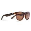TREEHUT Ebony Stylish Wood Frame Sunglasses (Brown)