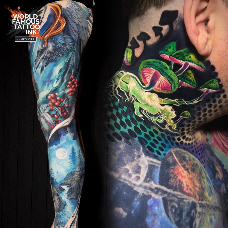 World Famous Limitless Tattoo Ink, Vegan Professional Premium Permanent Tattooing