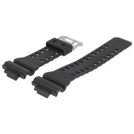 Casio GA-100 Watch Strap 29 mm Plastic Black Silver