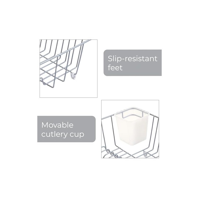 Smart Design Dish Drainer Rack - Small - in Sink