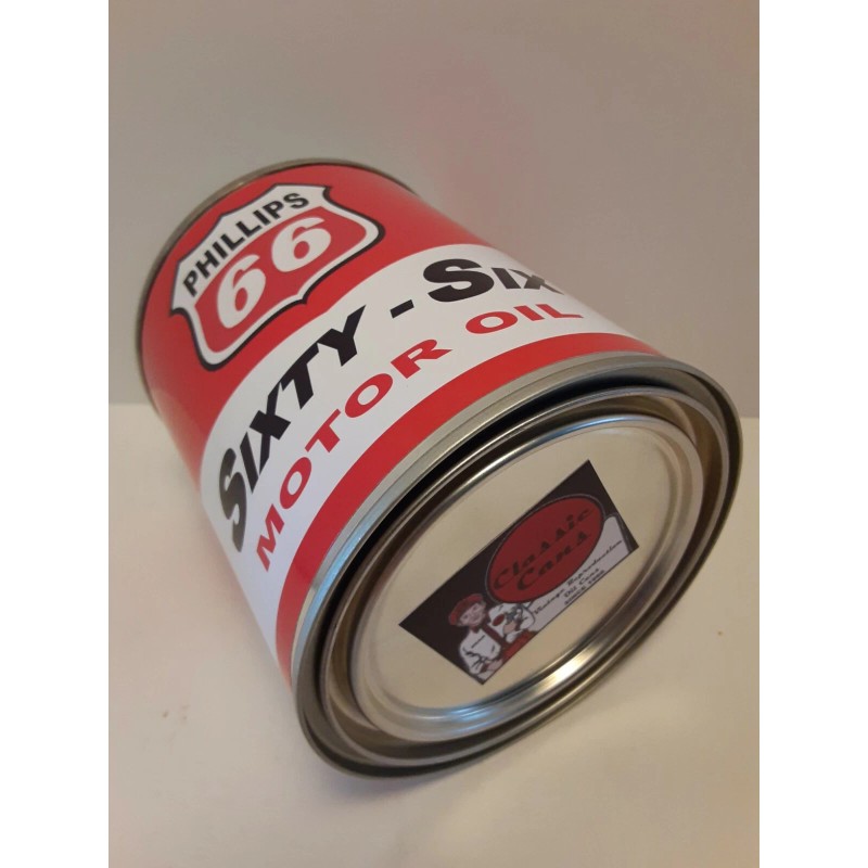 Phillips Sixty- Six Motor Oil Can 1 qt. - (
