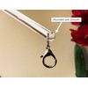 OooWow 24 inch (4 Pack) All Clear Acrylic Curtain Pull