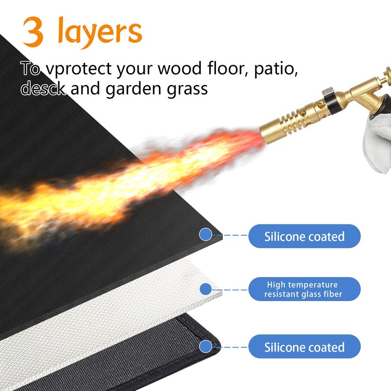 Large Under Grill Mats 48 * 30 Inch for Outdoor