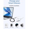 WUNIAK Charging Cable for Yeabomy Smart Glasses, Magnetic USB Flexible