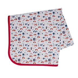 BapronBaby Be Brave Firefighter Splash Mat - Waterproof Catch-All for Under High Chairs, Floors, Tables, Playtime or Arts & Crafts - Machine Washable - 45" x 45”