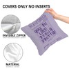 Poecinvi Light Purple Inspirational Pillow Covers 18x18, You are Pretty