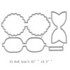 3pcs Flower Bows Metal Die Cuts,Wedding Kids Bow Tie Bowtie