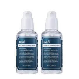Klairs Rich Moist Soothing Serum, 2.8 fl oz (80 ml), Set of 2, Ampoule, Essence, Drop, Moisturizing, Soothing, Large Capacity
