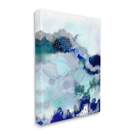 Stupell Industries Sea Floor Water Abstraction Fluid Green Blue, Designed by Urban Epiphany Canvas Wall Art, 16 x 20