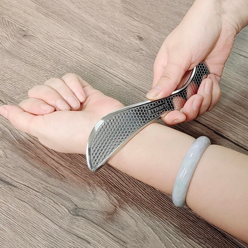 BYYDDIY Anti-Skid Stainless Steel Gua Sha Muscle Scraper Tool,Scar Tissue