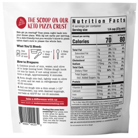 Keto Pizza Crust - Low Carb and Keto Friendly - Only 2g Net Carbs - Incredible Taste and Texture - Zero Sugar - Just Add Water and Oil - Keto Has Never Been So Easy - Keto Food - No Almond Flour - Non-GMO Sourced (7.6oz Mix) (3-Pack)