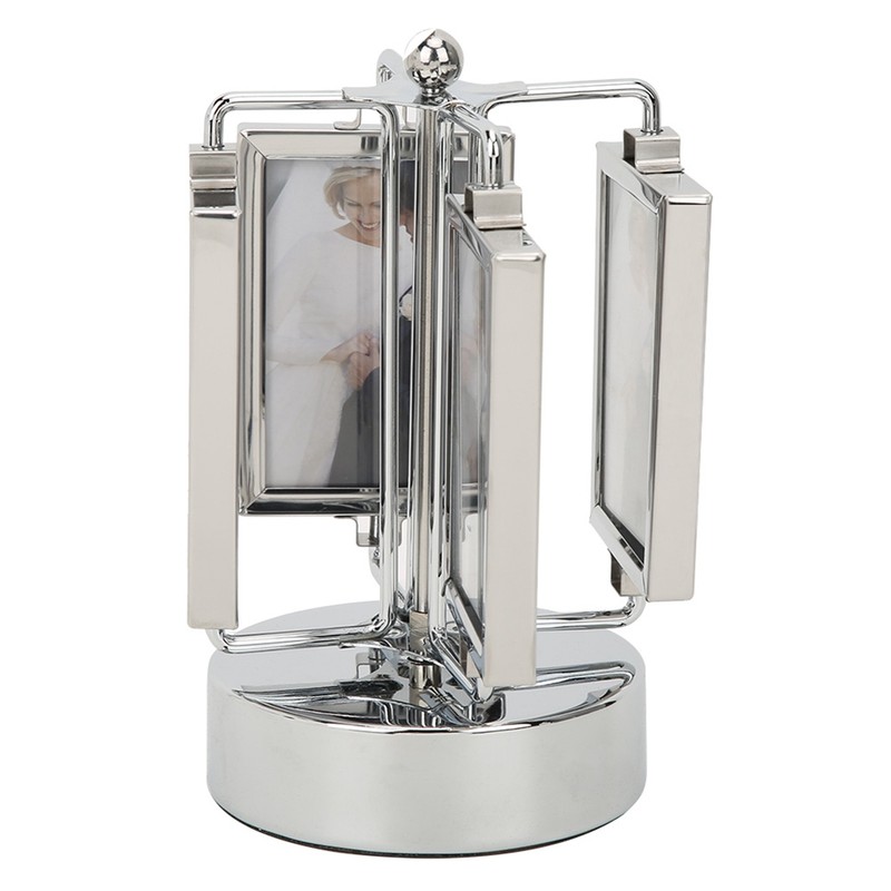 Rotating Music Box Photo Picture Frame Home Living Room Bedroom