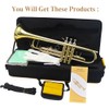 Trumpet Instrument,Band & Orchestra Musical Instruments for Beginners,With trumpets case,Mouthpiece,Cloth
