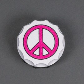 Generisch PocketRoller – Handy-Zubehör, Kompakter Kabelroller für USB, Lightning & Ladekabel, für Reisen, Büro & Alltag, unterschiedlichen Motiven, Ordnung für ihre Tasche (Peace)