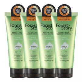 Forest Story 포레스트스토리 뷰미라클 헤어 트리트먼트 200ml 4개 [데미지 2개+스무드 2개] Forest Story View Miracle Hair Treatment 200ml 4 Pieces [2 Damage + 2 Smooth]