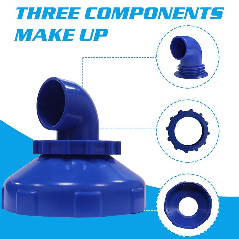 TUIBEIDAMAI Pool Inlet Nozzle 360° Rotatable, Pool Nozzle Adjustable, Pool